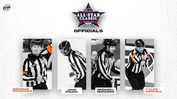Officials named for 2026 Warrior/ECHL All-Star Classic