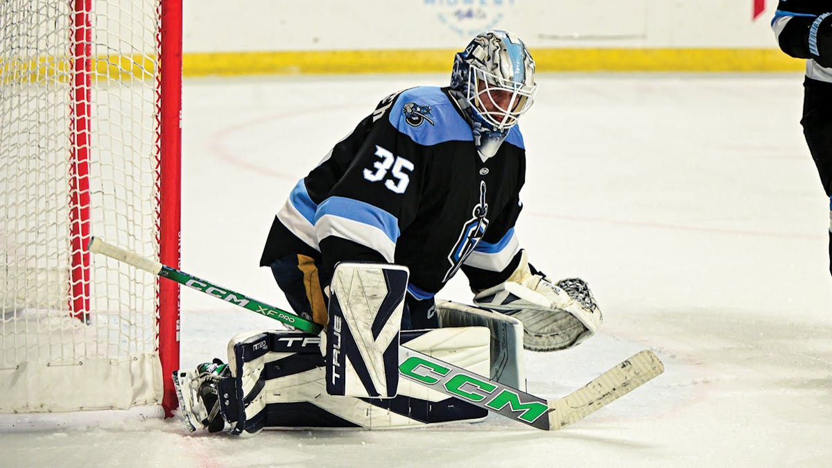 Action photo of T.J. Semptimphelter of the Atlanta Gladiators